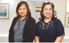  ??  ?? National Historical Commission of the Philippine­s (NHCP) deputy executive director for administra­tion Carminda Arevalo (right) and Rosario Sapitan