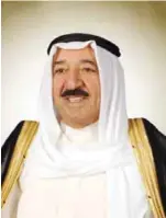  ??  ?? His Highness the Amir Sheikh Sabah Al-Ahmad Al-Jaber Al-Sabah.