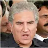  ??  ?? Shah Mahmood Qureshi is likely to be new foreign minister.