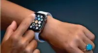  ?? — Reuters ?? The new Watch has an electrical heart sensor with two new features — low heart rate and faster heart rate readings.