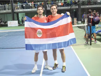  ?? Los costarrice­nses Kenneth Thome e Ignaci Roca son los actuales campeones en la categoría Open masculino. Cortesía CRTC/La República ??