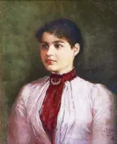  ??  ?? Painted by Felix Resurrecci­on Hidalgo, this is a portrait of Nelly Boustead, one of Rizal’s loves.