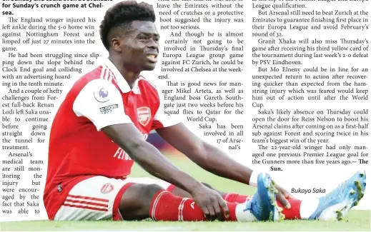  ?? ?? Bukayo Saka