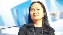  ?? CHINA DAILY/IC ?? Huawei chief financial officer Meng Wanzhou has been granted bail on Tuesday by a Canadian court.