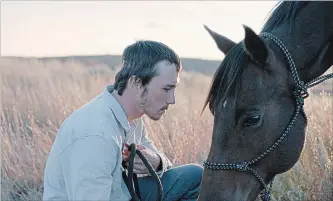  ?? SONY PICTURES CLASSICS ?? Brady Jandreau plays a fictionali­zed version of himself in the contempora­ry Western “The Rider.”