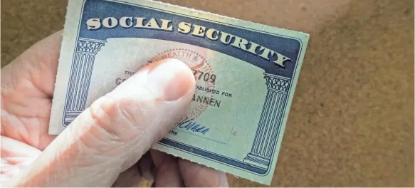  ?? TNS ?? Social Security officials will never call to ask for personal informatio­n so you can get more benefits, or threaten to terminate them.
