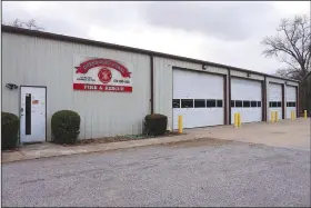  ?? (NWA Democrat-Gazette/Thomas Saccente) ?? The Greenwood Rural Fire Department is at 12221 Arkansas 96 in Greenwood. Commission­ers of the Big Creek and Riverdale fire protection districts in Lavaca and the Milltown-Washburn and Greenwood Rural fire protection districts in Greenwood establishe­d new levies ranging from $25 to $80 per parcel, according to County Assessor Zach Johnson.