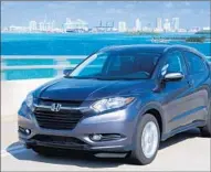  ?? Honda ?? HONDA’S HR-V has rear seats that fold f lat, creating a space big enough to carry a mountain bike vertically.
