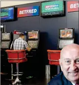  ??  ?? FALL: Betfred lost £18m. Inset: Fred Done