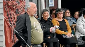  ??  ?? Puruhe Smith of Nga¯ti Pikiahu shares his ko¯rero with the Waitangi Tribunal at Nga¯ti Raukawa’s settlement hearings at Te Tikanga Marae.