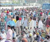  ??  ?? Dera Sacha Sauda followers resorted to protests after the murder of man and his son near Khanna on February 25. HT FILE PHOTO