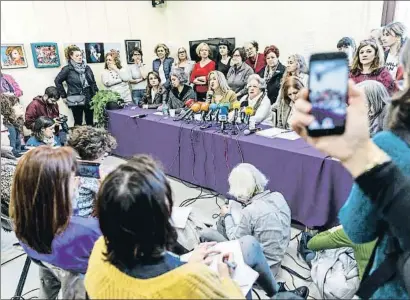  ?? DANI DUCH ?? Yolanda Besteiro y Ana María Pérez del Campo en la rueda de prensa celebrada ayer en Madrid