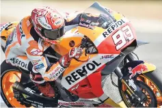  ?? - AFP Photo ?? Honda’s Marc Marquez grabbed the 50th pole position of his career.