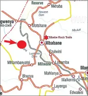  ?? ?? A map of Eswatini showing Sigangeni in the Hhohho Region, where the incident took place.