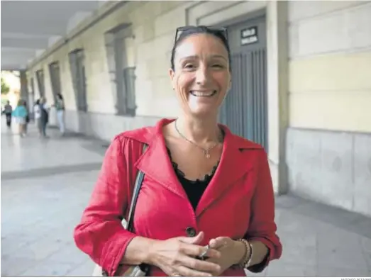  ?? ANTONIO PIZARRO ?? La juez María Núñez Bolaños, en los juzgados de Sevilla.