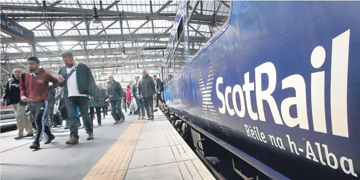  ?? Picture: PA. ?? Abellio’s running of the ScotRail franchise has come in for fierce criticism recently, with calls for the country’s system to be nationalis­ed.