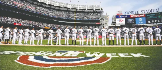  ?? SARAH STIER/GETTY IMAGES FILE ?? Baseball players are alone among pro athletes on this continent in refusing all attempts to have their salaries artificial­ly suppressed by a salary cap.