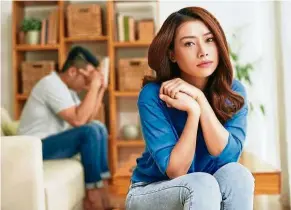  ??  ?? The majority of couples who go for therapy are still confident about their long-term future together, but many want to learn how to manage their conflicts better. — Filepic