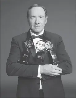  ??  ?? Kevin Spacey is set to host the 71st Annual Tony Awards.