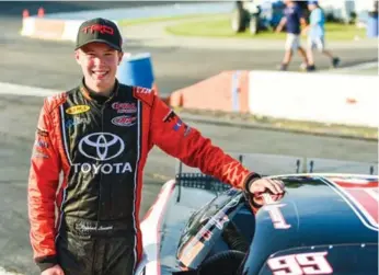  ?? COURTESY RAPHAEL LESSARD ?? Stock-car racer Raphael Lessard, 16, just got his driver’s permit in Quebec.