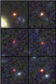  ?? The Associated Press ?? This image shows images of six possible massive galaxies, seen 500-800 million years after the Big Bang.