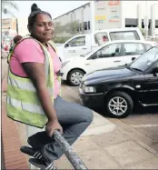  ?? PICTURE: BONGANI MBATHA ?? Car guard Visha Naidoo is based at Tranquil Street in Chatsworth.