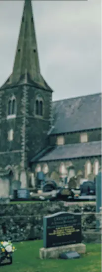  ?? KEVIN SCOTT ?? Bridging the divide: Ian Milne outside Drumcree Parish Church in Portadown