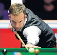  ??  ?? Ali Carter on his way to semi-final victory yesterday