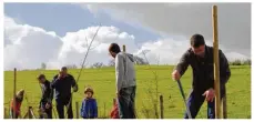  ??  ?? Des arbres ont été plantés pour célébrer les naissances