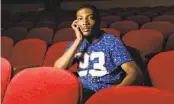  ?? KRISTIAN CARREON FOR THE U-T ?? Hoover High senior Shakur Jackson wrote the play “The Legend of Nathan Harrison.”