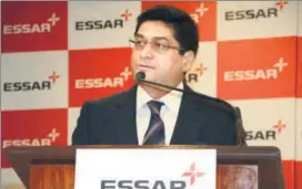  ??  ?? Essar Group CEO Prashant Ruia. Numetal’s bid may face potential disqualifi­cation due to the presence of the Ruia family in the consortium