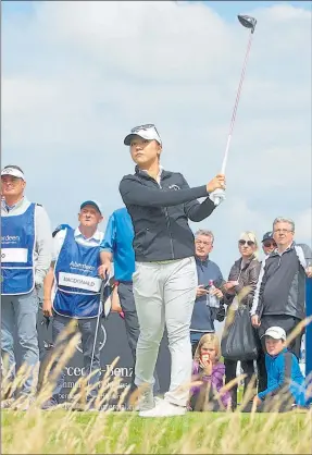  ?? Picture: Paul Severn ?? ALL KO: Lydia Ko claimed a share of the lead at Dundonald.