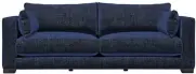  ?? ?? Midland Hill wingback chair, £749; Brantwood four seater sofa, Chamonix Antique Navy, £1799, Sofology x George Clarke