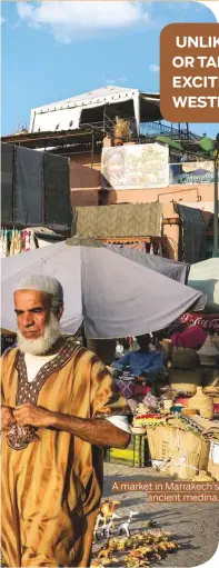  ?? Photos by New York Times ?? A market in Marrakech’s ancient medina.