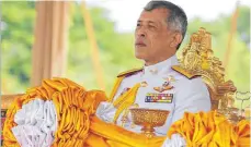  ??  ?? Thailands König Maha Vajiralong­korn weilt in der Krise fern der Heimat, während die Proteste zunehmen.
