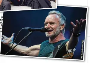  ??  ?? Lange ist’s her: Sting beim Auftakt seiner Tour 2019 in Hannover. Auch für diesen Sommer sind Konzerte geplant.