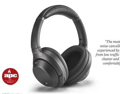  ??  ?? SPECS 40mm drivers; 4-40,000Hz frequency response; Active noisecance­lling with Quick Attention and Ambient mode; 30-hour battery life with with ANC (38 without); USB-C and 3.5mm port; Black or Platinum Silver; 254g.