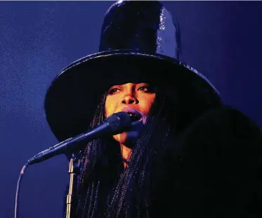  ?? Chris Stokes ?? Erykah Badu performs Saturday at Smart Financial Centre in Sugar Land.