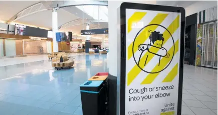  ??  ?? Normally teaming with passengers, Auckland Internatio­nal Airport has been deserted since March.