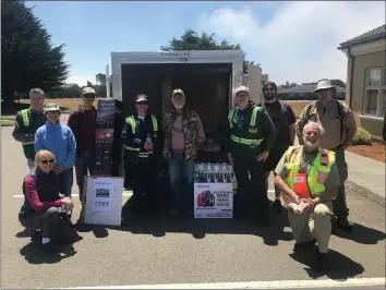  ?? CLIFF VANCOTT — SUBMITTED ?? Pictured during a Radio Day event are members of the McKinleyvi­lle CERT (Community Emergency Response Team).