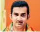  ??  ?? Gautam Gambhir