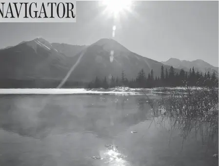  ?? MIKE DREW / CALGARY SUN / QMI AGENCY FILES ?? An unhappy tourist panned Banff National Park’s Vermillion Lakes for being “just water surrounded with trees and bushes.”