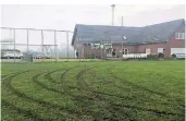  ?? FOTO: VFR ?? Einer von mehreren Tatorten: Der Rasensport­platz des VfR Warbeyen wurde stark beschädigt.