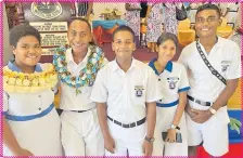  ?? Picture: ANA MADIGIBULI ?? Prefects were urged to be good leaders when being inducted earlier this month at Kshatriya Hall in Suva.