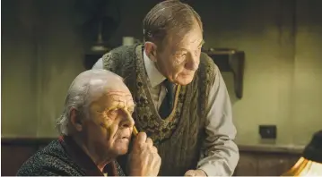  ?? (Starz) ?? SIR ANTHONY HOPKINS and Sir Ian McKellen team up for the first time in the TV movie adaptation of ‘The Dresser.’