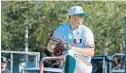  ?? TIM BROGDON/MIAMI ATHLETICS ?? Slade Cecconi was selected with the 33rd pick overall by the Arizona Diamondbac­ks on Thursday, which was a compensato­ry first-round selection.