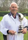  ?? ?? Ray Mcdonald with the Club Championsh­ip Cup