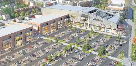  ??  ?? > The original plans for the cinema, restaurant­s and gym at Longbridge have now been scrapped because of ‘ever-changing market conditions’