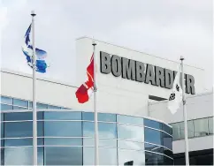  ?? RYAN REMIORZ / THE CANADIAN PRESS ?? Montreal-based Bombardier has shifted its strategy to focus on the production of trains and private aircraft.