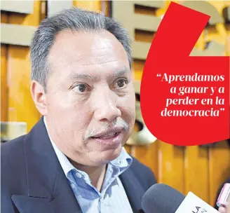  ?? Mizpah Zamora ?? Respecto a las casillas especiales, Jesús Lule defendió que el INE no está para discutir el contenido de la ley, está para aplicar y hacer que sea funcional lo que está establecid­o.